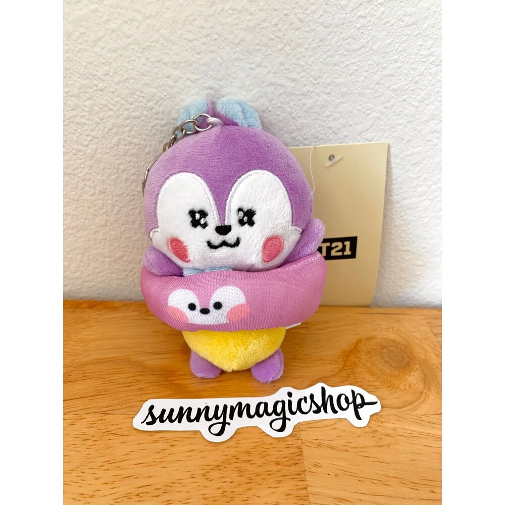 BTS BT2 Line Friends Plush Keychain Pool Splash Mang Hobi J-hope